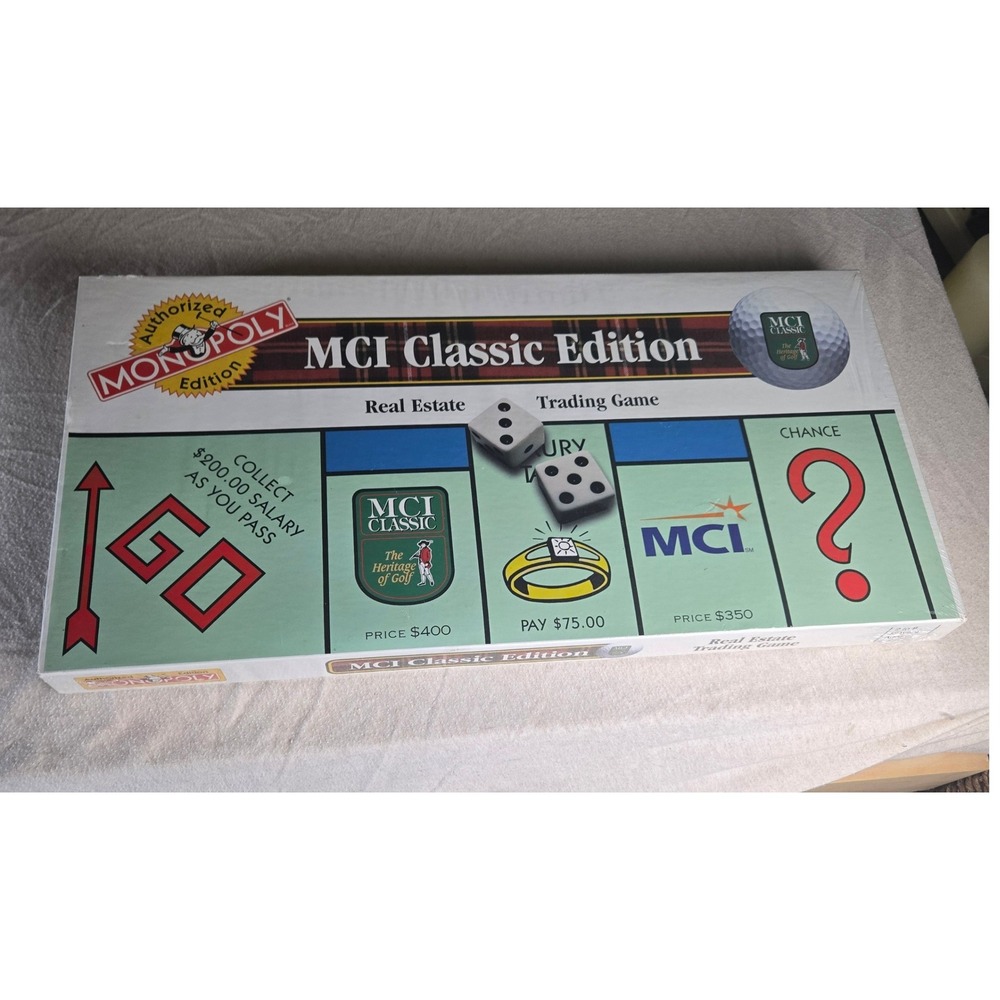vintage collectible Monopoly board game MCI Classic Golf PGA TOUR factory Sealed